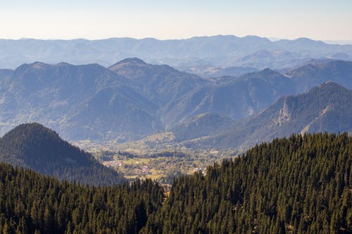 有关山, 山谷, 森林的免费素材图片