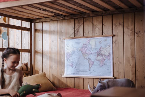 有关儿童, 地图, 坐的免费素材图片