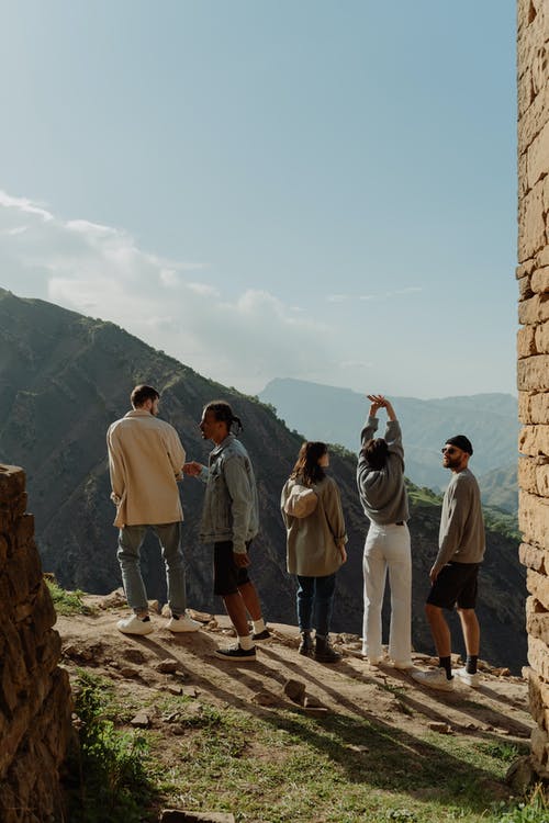 有关一群人, 优美的风景, 垂直拍摄的免费素材图片