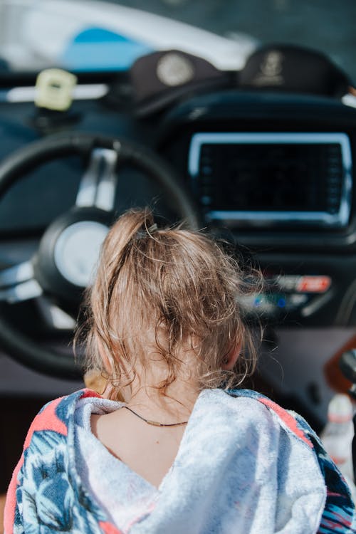 有关后视图, 坐, 女孩的免费素材图片