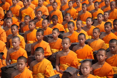 僧侣坐 · 免费素材图片