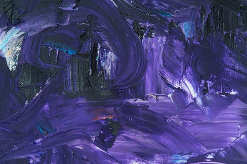 紫色抽象绘画在画布上 · 免费素材图片