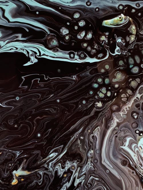 黑色抽象绘画 · 免费素材图片