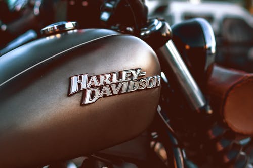 哈雷戴维森摩托车的特写摄影 · 免费素材图片