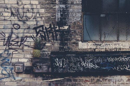 墙上的菠萝装饰 · 免费素材图片