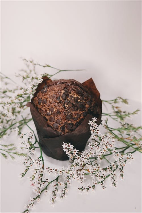 巧克力松饼顶配巧克力片 · 免费素材图片