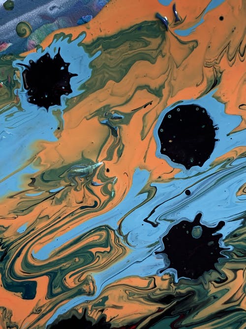液体抽象绘画 · 免费素材图片