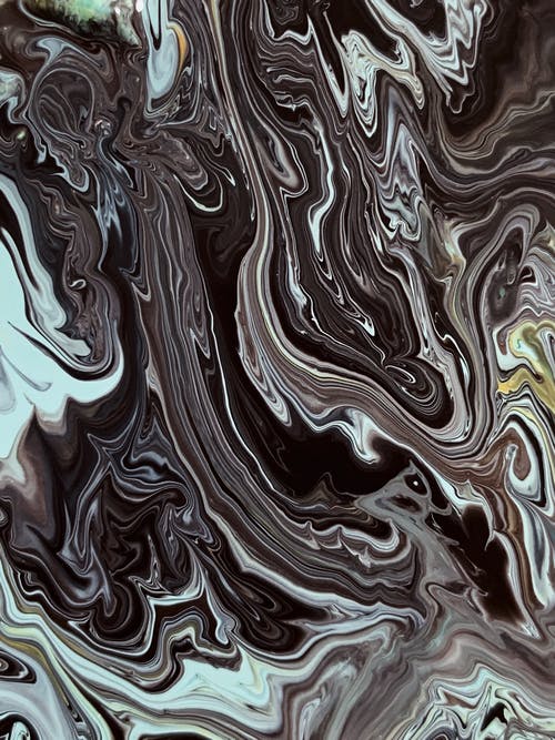 白色和黑色抽象绘画 · 免费素材图片