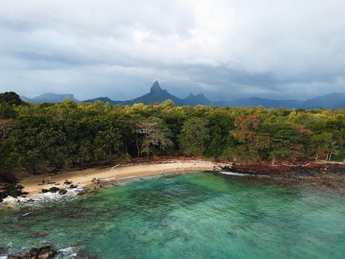 海滩的航拍照片 · 免费素材图片