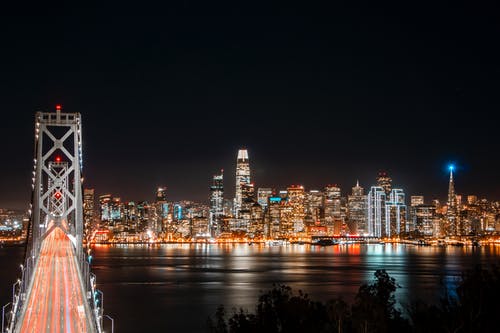 夜间城市天际线 · 免费素材图片