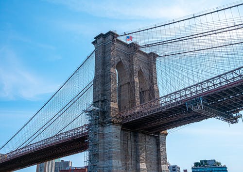 有关吊桥, 地标, 布鲁克林大桥的免费素材图片