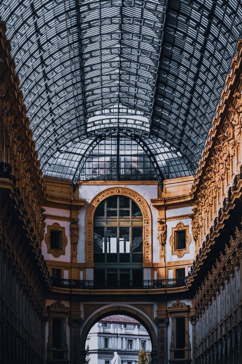 有关galleria vittorio emanuele ii, 从下面, 低角度的免费素材图片