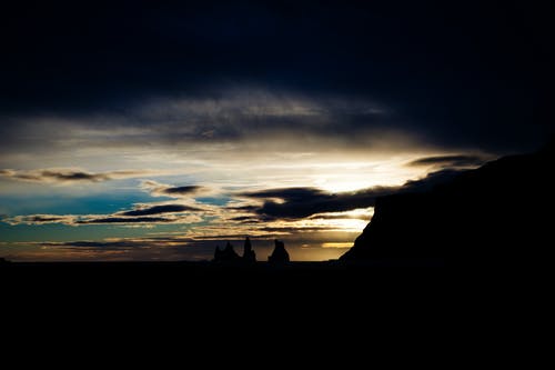 有关vik, 冰岛, 日出的免费素材图片