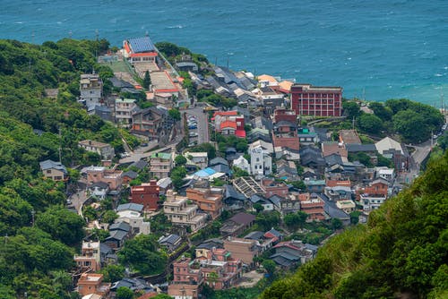 有关城镇, 从上面, 房子的免费素材图片