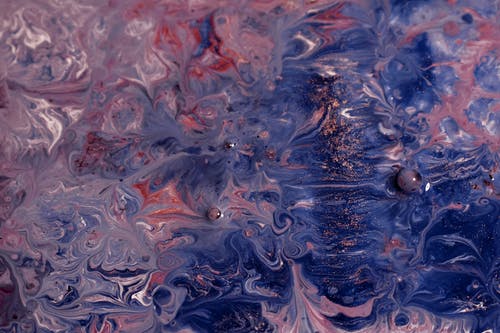 紫色抽象绘画的特写照片 · 免费素材图片