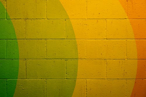 黄色和橙色的混凝土墙 · 免费素材图片