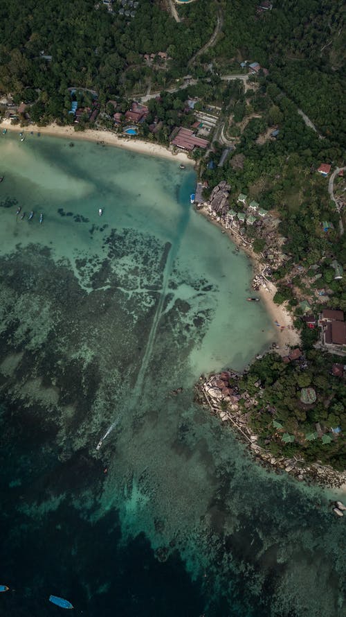 空中射击的岛屿 · 免费素材图片