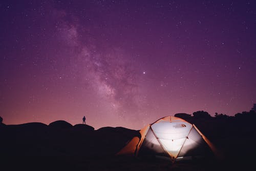 帐篷在晚上的照片 · 免费素材图片