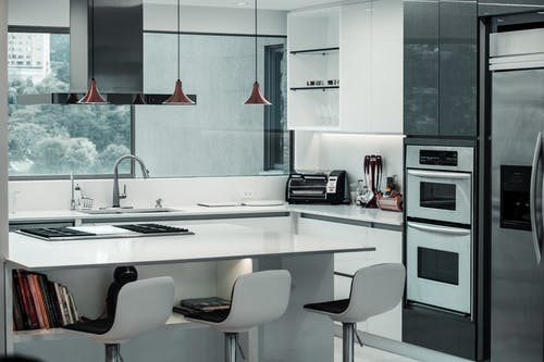 黑白厨房 · 免费素材图片