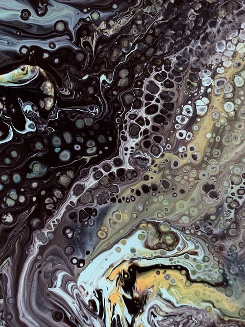 黑色抽象绘画 · 免费素材图片