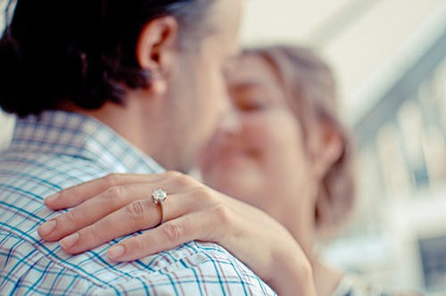 男人和女人接吻的浅焦点照片 · 免费素材图片