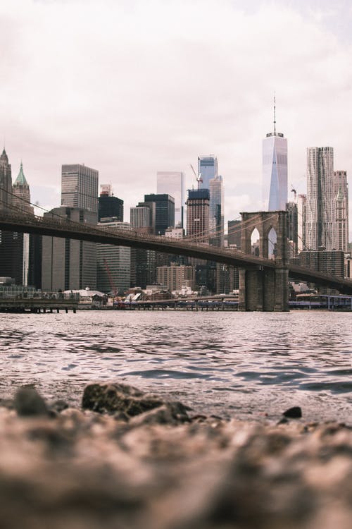水体上的灰色混凝土桥梁 · 免费素材图片