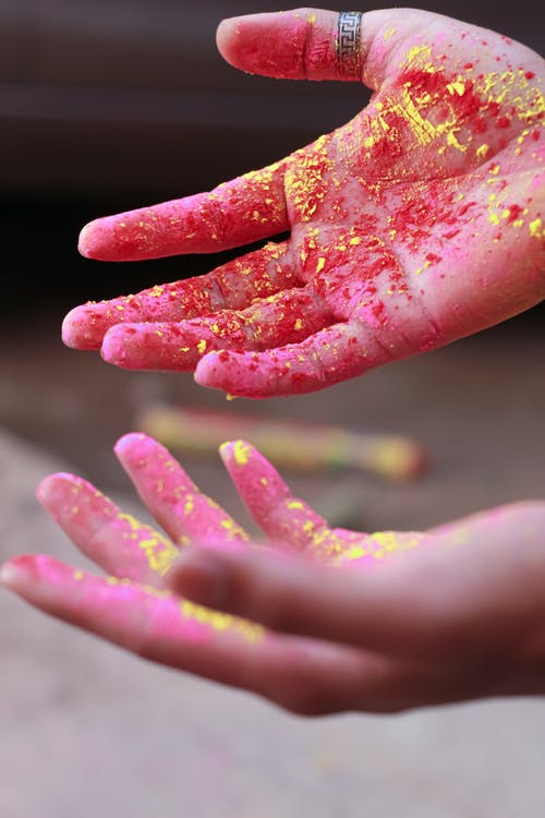 有关印度的颜色, 手, 手掌的免费素材图片