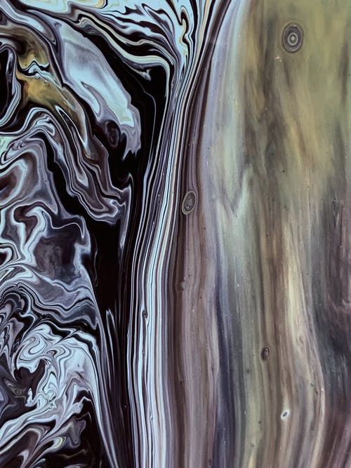 棕色和黑色抽象绘画 · 免费素材图片