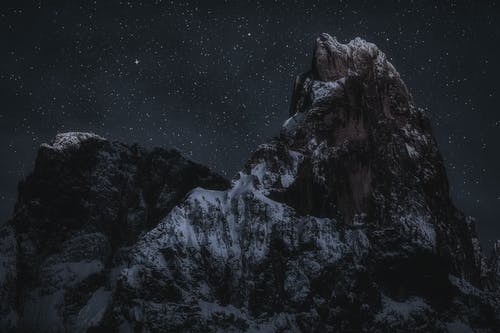 夜间山峰 · 免费素材图片