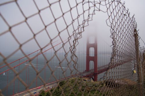 有关围栏, 地标, 旧金山的免费素材图片