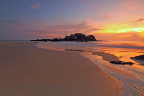 日落海岸观 · 免费素材图片