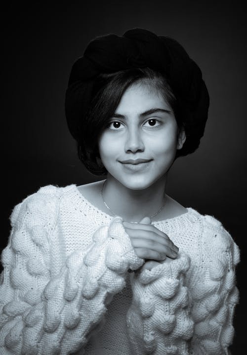 有关单色, 女人, 工作室拍摄的免费素材图片