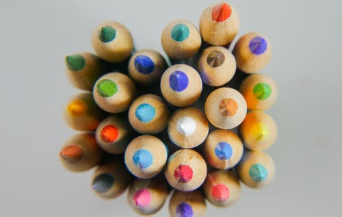 有关一串, 彩色铅笔, 从上面的免费素材图片