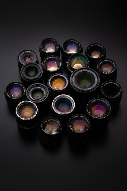 不同种类的相机镜头 · 免费素材图片