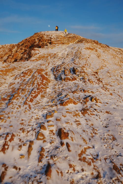 有关冒险家, 垂直拍摄, 大雪覆盖的免费素材图片