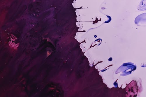 紫色和白色油漆 · 免费素材图片