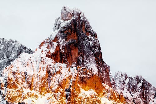 白雪皑皑的落基山 · 免费素材图片