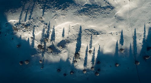 雪场的顶视图照片 · 免费素材图片