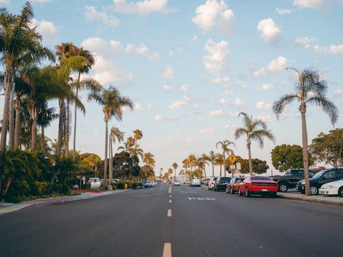 道路附近停放的车辆 · 免费素材图片