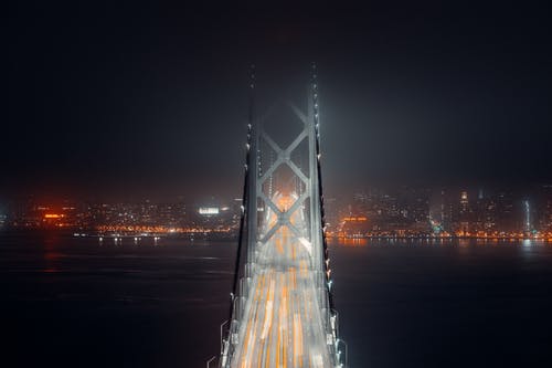 有关交通, 光, 吊桥的免费素材图片