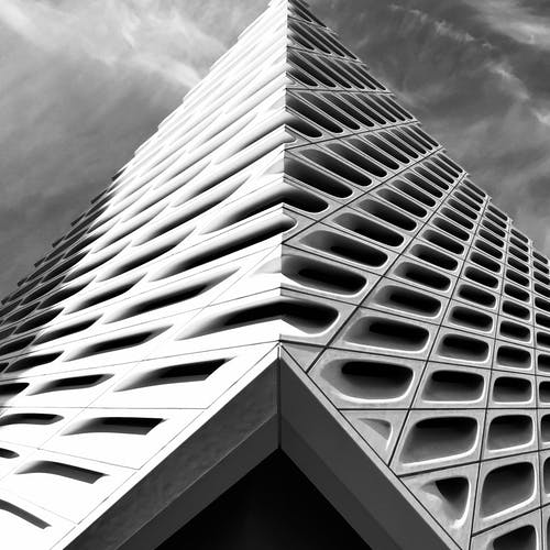 建筑灰度摄影 · 免费素材图片