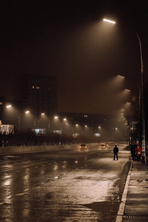 夜间街道 · 免费素材图片