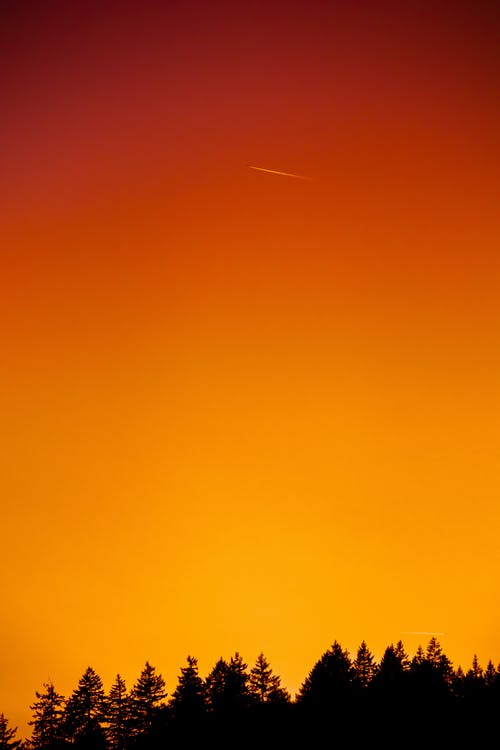 橙色天空照片 · 免费素材图片