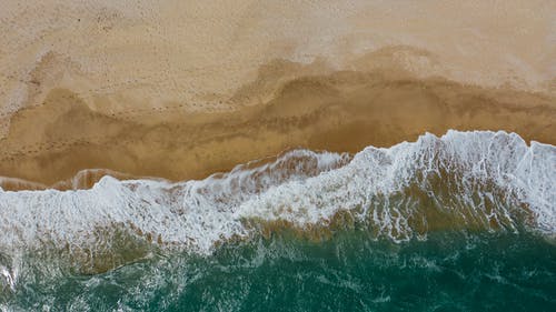 水体旁边的棕沙 · 免费素材图片