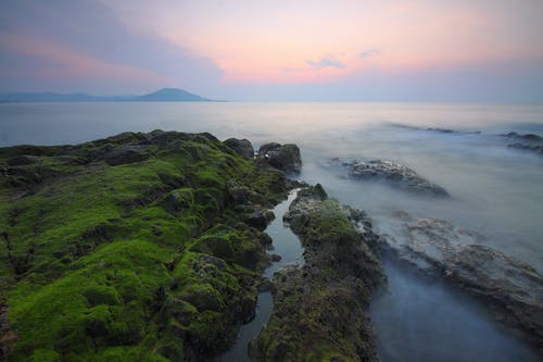 日落时海的风景 · 免费素材图片