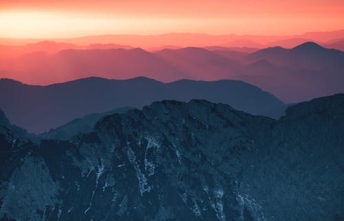 日落山 · 免费素材图片