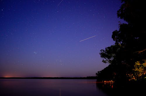 有关剪影, 夜空, 天空的免费素材图片