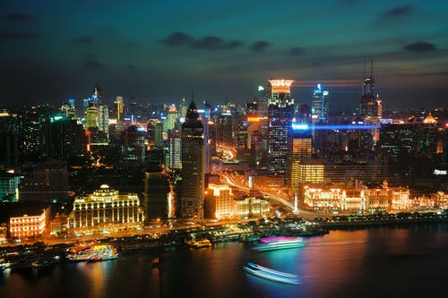 城市景观鸟瞰图 · 免费素材图片