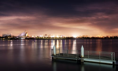 夜晚的城市风景 · 免费素材图片