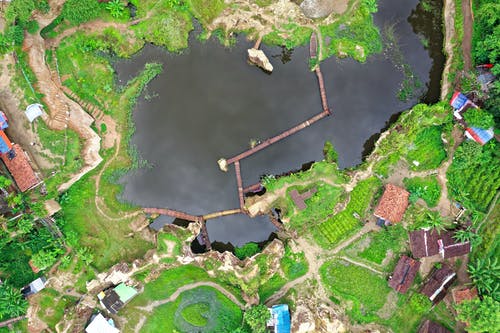 鸟瞰湖 · 免费素材图片